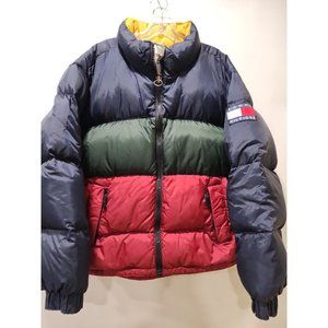 vintage 90s Tommy Hilfiger  puffer jacket 90's tommy down jacket XL